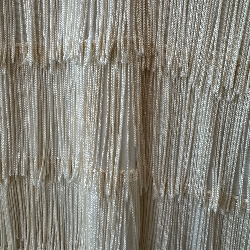 Chic Cream Fringe Ensemble - Vintage - Picture 9 of 11